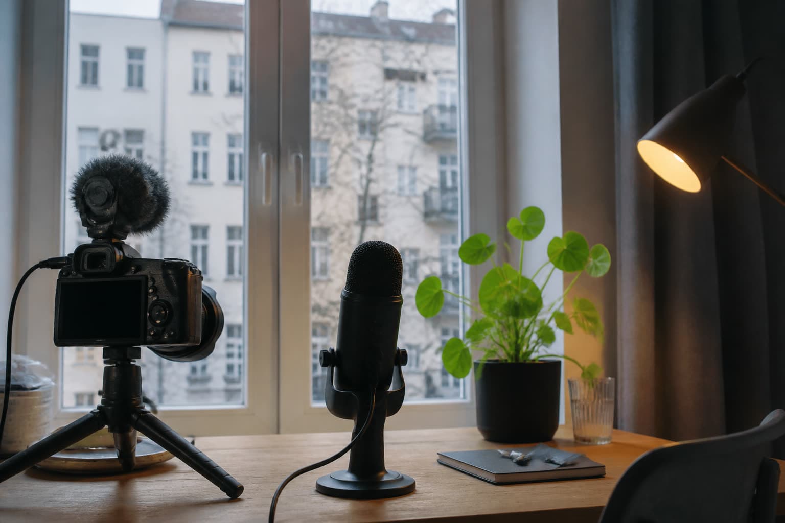 Kamera und Mikrofon für digitale Übertragungen